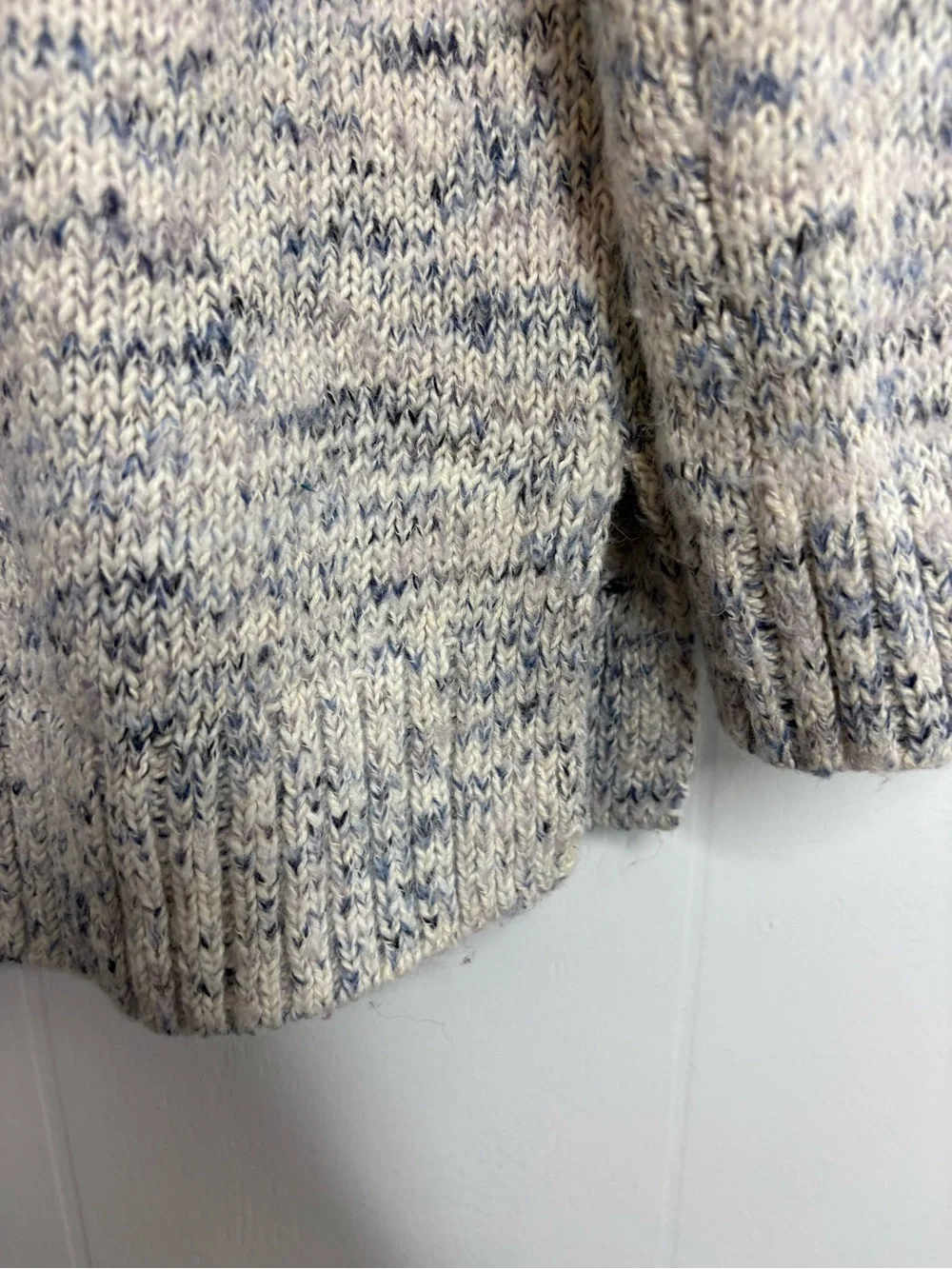 J Jill Sweater Womens Small Tall Pure Jill Marled Knit Rolled Neck Pullover